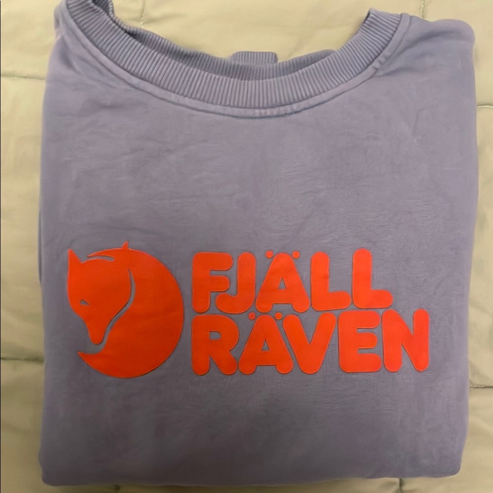 Fjallraven Purple Sweatshirt with Red Logo